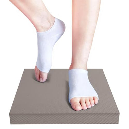 Exercise Balance Pad，Balance Foam Mat for Physical Therapy Equipment & Strength Stability Training, Slip Resistant Foam Mat for Yoga, Pilates, Meditation，Gardening knee pads - color: grey