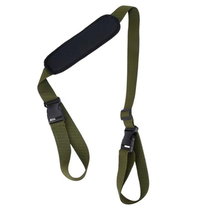 GORGECRAFT Adjustable Carrying Strap Beach Chair Backpack Anti-Slip Shoulder Carry Straps Replacement Universal for Foldable Bikes Scooter Camping Backpacking Picnics Outdoor Olive Green 106-176cm - color: Dark Olive Green