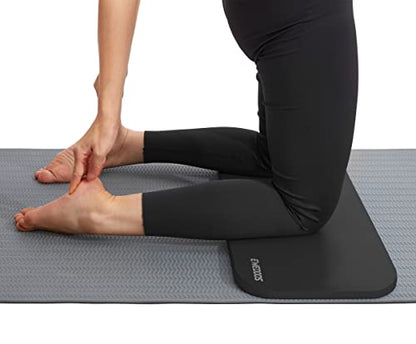 Ewedoos Yoga Knee Pad Cushion - Non-Slip Mat for Floor Exercises - Yoga Mat Accessory - color: Black