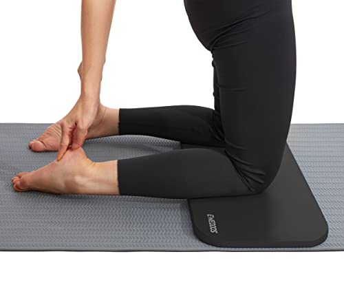 Ewedoos Yoga Knee Pad Cushion - Non-Slip Mat for Floor Exercises - Yoga Mat Accessory - color: Black