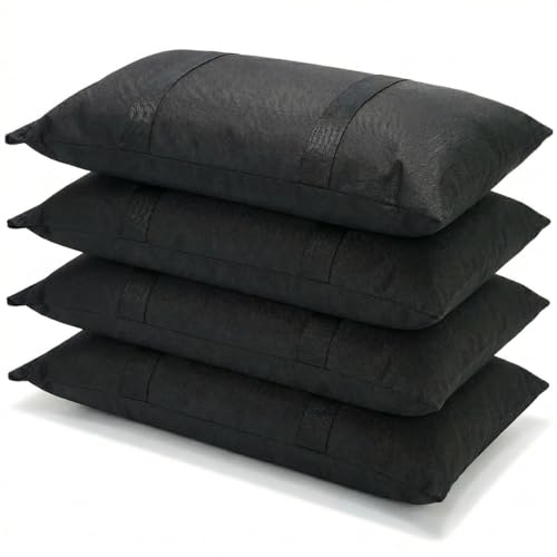Peohud 200 LBS Sand Bags for Weight, 4 Pack Fillable Sandbags for Umbrella Base, Weatherproof Heavy Duty Weight Bags for Furniture Outdoor Garden Poolside Cantilever Umbrella Stand Accessories