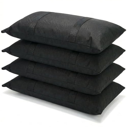 Peohud 200 LBS Sand Bags for Weight, 4 Pack Fillable Sandbags for Umbrella Base, Weatherproof Heavy Duty Weight Bags for Furniture Outdoor Garden Poolside Cantilever Umbrella Stand Accessories