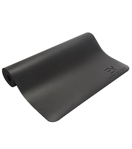 Everyday Yoga Mat Premium Edition, Non-Slip, Eco-Friendly, 3-5mm Thickness - color: Super Grip Mat - Black, size: 5mm