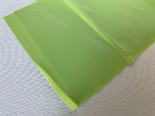 Non-Latex (Pine Level 2) Sanctband Resistance Bands 50 Yard /46 M Professional Latex Free Elastic Band for Upper & Lower Body & Core Exercise, Physical Therapy, Pilates, Workout, & Rehab