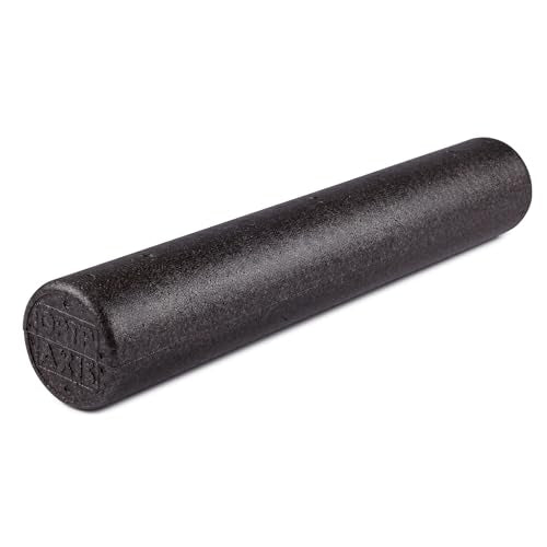 OPTP AXIS Firm Density Foam Roller – Round, Black, 36" x 6" | High density foam roller for heavy use, physical therapy, yoga, Pilates, fitness exercise & sports training, smooth surface - color: Black - 36" X 6" Round