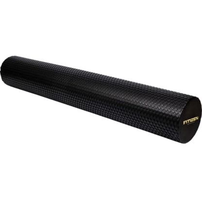 Foam Roller for Muscle Massage, Stiff Back Pain Relief, Physical Therapy, Deep Tissue, Exercise Equipment for Home Gym, Stress, Yoga, Pilates for the Fit Citizen (Black, XL 36 x 6 inches) - size: Extra Large 36 x 6 Inch