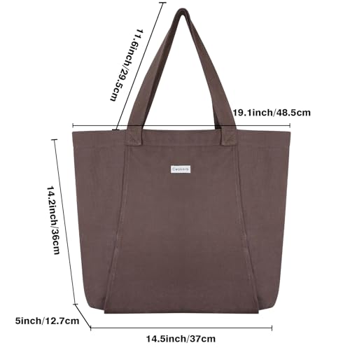 Yoga Mat Bag for Women, Pure Cotton Canvas Yoga Tote with Wet/Dry Pocket, Bottle Holder & Inner Zipper Pocket, Yoga Mat Carrier Bag for Pilates, Gym, Travel, Beach - color: Taupe