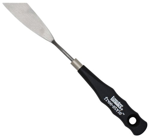 Liquitex Professional Freestyle Small Painting Knife, No. 4 | Rustproof Stainless Steel Knife Blade, Non-Slip Ergonomic Handle for Grip, Riveted Handle for Durability - size: Small, style: No. 4