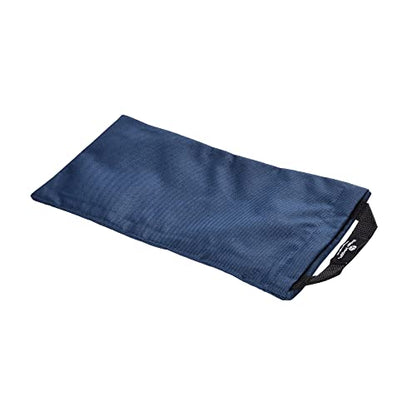 Hugger Mugger Unfilled 10lb Yoga Sandbag - Adds Weight to Your Poses, Zipper Cover, Sturdy Handle, Durable Material, Not Filled with Sand - color: Navy