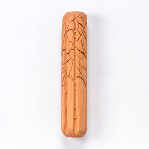 MKM Pottery Tools Wood Big Hand Rollers for Clay (BHR-104 Winter Woods) - color: BHR-104 Winter Woods