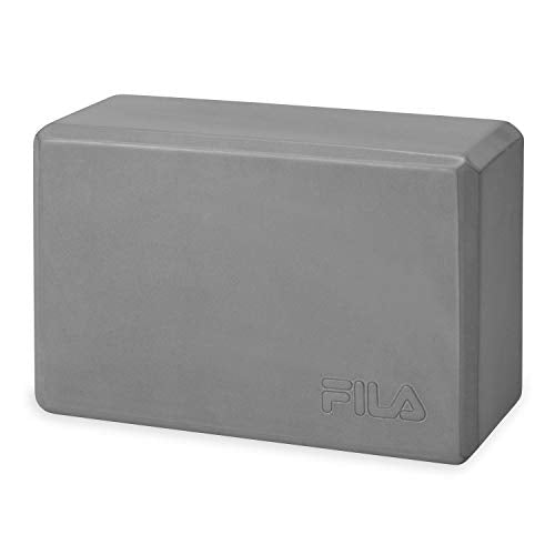 FILA Accessories Yoga Block - EVA Foam Blocks for Support, Balance & Stability | Yoga, Pilates, Barre, Stretching, Meditation