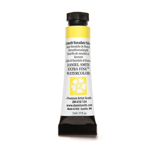 Daniel Smith Extra Fine Watercolor Paint, 5ml Tube, Bismuth Vanadate Yellow, 284610154 - color: Bismuth Vanadate Yellow