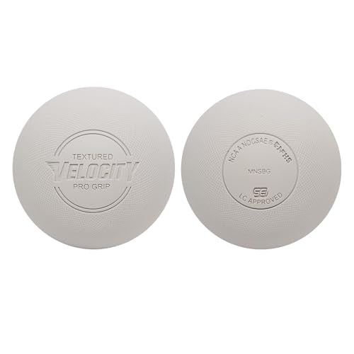Velocity Pro Grip Lacrosse Balls - 6, 12, 18, 60 and 120 Packs - Certified for Youth, Club, High School, CLA, and College Game Play - color: White, size: 12 Balls