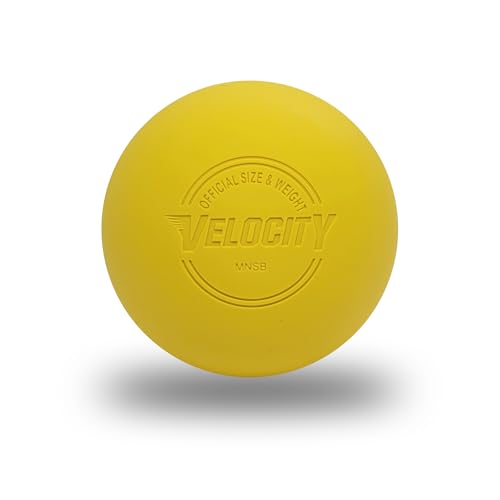 Velocity Lacrosse Balls - 9가지 색상 선택 가능, 1, 2, 3, 6, 18, 60, 120 (케이스) 팩 - color: 옐로우, size: 1 Ball, style: 연습용 공