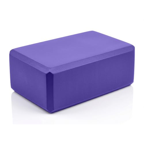Bulk 4in Foam Yoga Blocks, 6 Pack - color: Purple