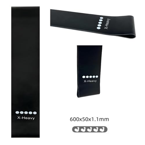Ring Resistance Bands, X-Heavy Heavy Duty Total Body Fitness Exercise Bands - color: Black