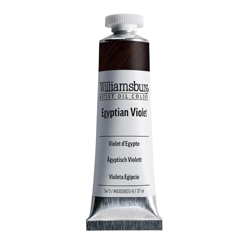 Williamsburg Artist Oil Colors, Egyptian Violet, 37 ml Tube | Artist grade oil paint delivering rich texture, high pigment load, and distinctive handmade character. - color: Egyptian Violet, size: 1.25 Fl Oz (Pack of 1)