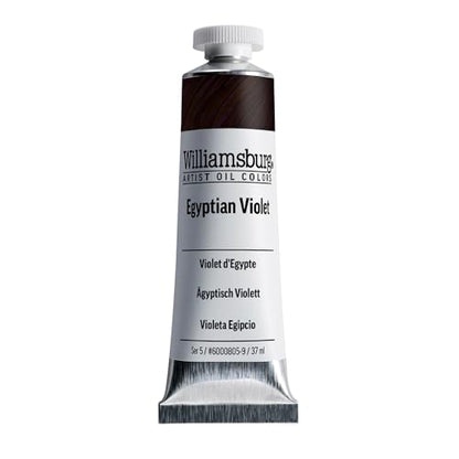 Williamsburg Artist Oil Colors, Egyptian Violet, 37 ml Tube | Artist grade oil paint delivering rich texture, high pigment load, and distinctive handmade character. - color: Egyptian Violet, size: 1.25 Fl Oz (Pack of 1)