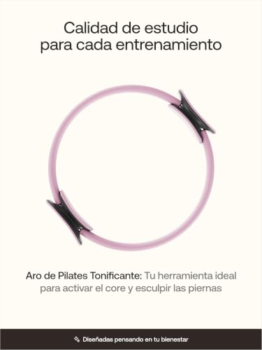 BetterMe Toning Pilates Ring – Magic Circle Pilates Ring for Strength & Flexibility – 15 Inch Fitness Ring for Home Pilates & Yoga Workouts - color: Raspberry Pink
