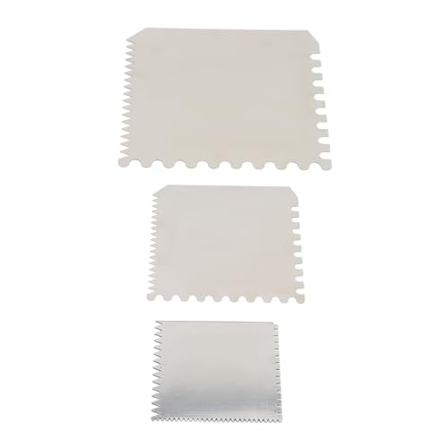 3 Pieces Serrated Clay Scrapers Multipurpose Stainless Steel Rib Scraper Tool for Pottery Sculpture Modeling Texturing Artists and Enthusiasts
