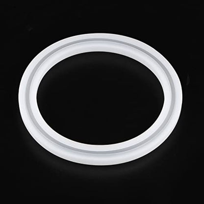 HARFINGTON Bracelet Mold Bangle Ring Mold Silicone Round Epoxy 95mm Wristlet Keychains Mold for DIY Resin Bangle Bracelet Car Key Chain Jewelry Making - size: 90mmx115mm
