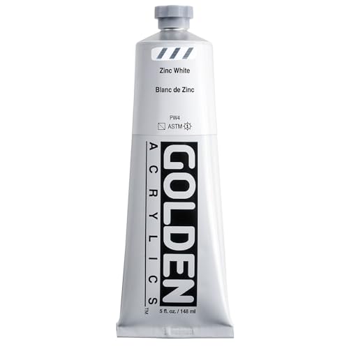 5 Oz Heavy Body Acrylic Color Paints Color: Zinc White