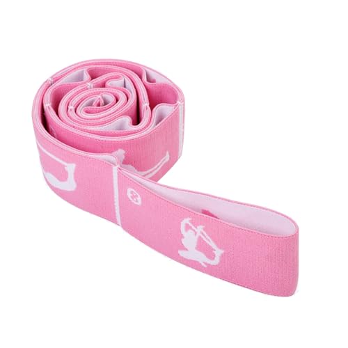 2-Pack Adjustable Kids Dance Stretch Bands - 8-Loop Elastic Bands for Ballet, Latin, Yoga, Gymnastics & Stretching - Flexible, Multi-Section Design for Dance Training & Flexibility - color: Blue+Pink