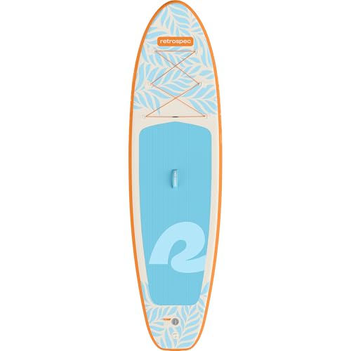 Retrospec Weekender Inflatable Stand Up Paddle Board Includes Paddle, Pump, and Accessories 10’6” Lightweight iSUP, Puncture Resistant Inflatable Paddle Board for Adults - color: Creamsicle 1