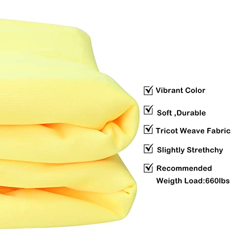 F.Life Aerial Silk Yoga Hammock & Swing for yoga Inversion,Strength training,starter hardware kit - color: yellow