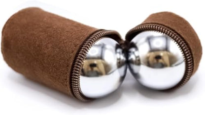 2.1-inch Stainless Steel Baoding Balls – Hand Exercise & Meditation Balls for Stress Relief, Ideal for Home, Office & Travel (Without Bell Sound) - size: 2.1 Inch (without bell sound)
