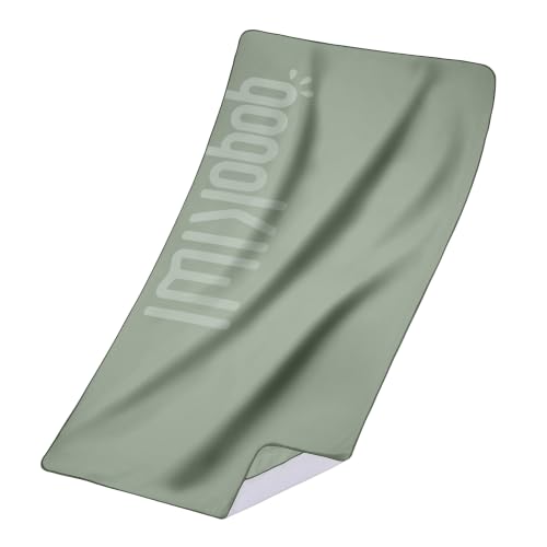gogoKIWI Hot Yoga Mat Towel, 72 x 36 in, Corner Pockets, Sage Green | Doubles as a hot yoga towel and Pilates towel, soaks up sweat, soft microfiber resists pilling, matches your mat - color: Sage Green