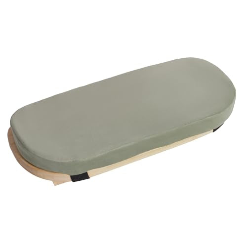 Meditation Benches, Folding Meditation Kneeling Stool with Footpads, Bamboo Sturdy Meditation Chair with Meditation Cushion as Yoga Bench, Prayer Bench, Floor Seat (Green) - color: Green