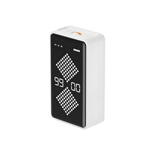 Qumox F8 Hourglass Gravity Timer – Digital Flip Countdown & Count-Up Timer with LED Display, Magnetic Absorption, Silent Operation, Rechargeable, for Study, Cooking, and Work (1–99 Minutes)