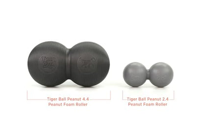 Tiger Tail Tiger Ball Large 8-Inch Long by 4.4-Inch High Peanut Foam Roller Double Ball: Self-Help Body Massage Tool for Trigger Points and Muscle Knots