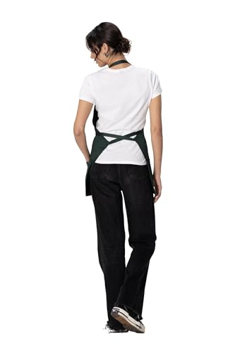 Chef Works Unisex Three Pocket Apron - color: Hunter Green
