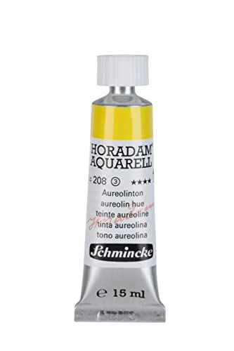 Schmincke - HORADAM® AQUARELL - finest artists' watercolours, aureolin hue - 15 ml - color: 208 aureolin hue, size: 0.5 Fl Oz (Pack of 1)