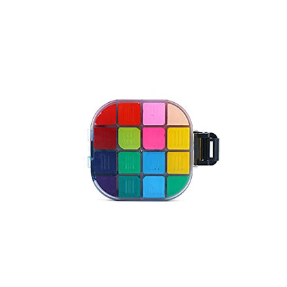Transon Paint Saver Storage Palette Box 16well Portable Airtight Black - color: Black