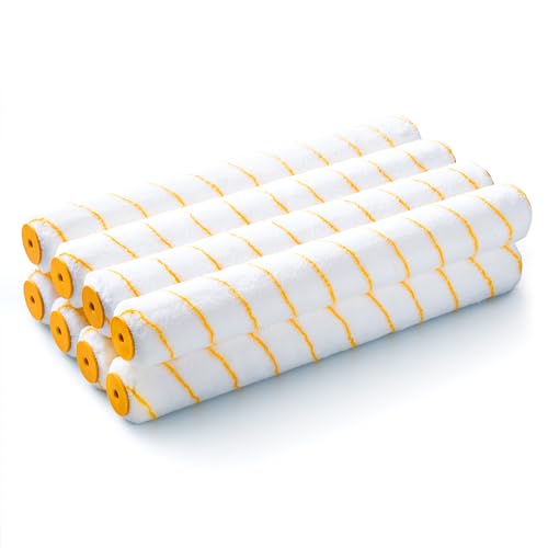 VOOMEY 18" Paint Roller Cover, Microfiber Paint Roller Cover, Quickly Covers Large Surfaces Such as Ceilings, Walls, Etc (Pack of 8,1/2" Nap) - size: 18inch 8pcs