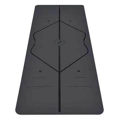 Liforme Classic Yoga Mat - Patented Alignment Design, Ultimate Grip - color: Gray