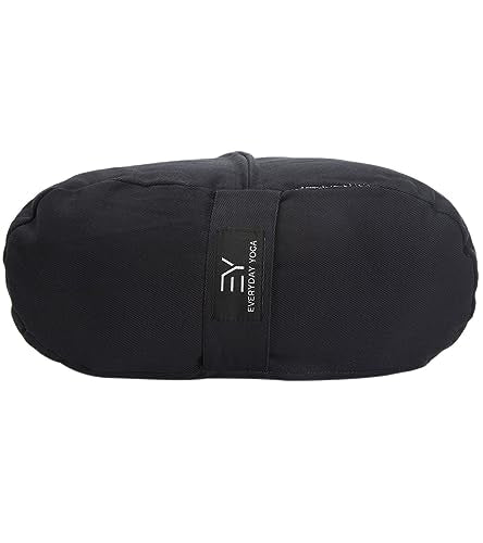 Everyday Yoga Premium Bolster, Soft Meditation Pillow, Multi-Colors - color: Black, style: D. Low Impact - Rectangular