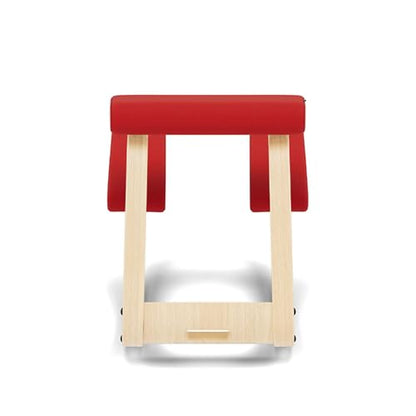Varier Ergonomic Kneeling Chair, Rocking Knee Stool for Home Office Desk - color: Natural/Red