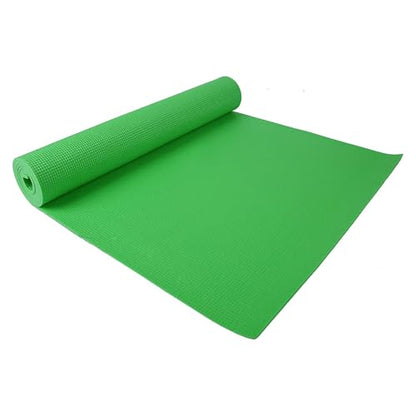 Fitvids All Purpose 1/4-Inch High Density Anti-Tear Exercise Yoga Mat with Carrying Strap with Optional Yoga Blocks, Multiple Colors - color: Green