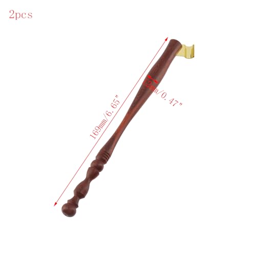 2pcs Oblique English Calligraphy Dip Pen Nib Holder, Red Brown | with Multi-Fit Brass Flange, Wooden Ink Pen, Oblique Pointed Pen Nib Holders, for Drawing, Signing, Painting, Writing - color: Red Brown