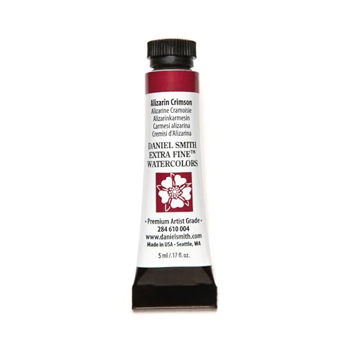Daniel Smith Extra Fine Watercolor Paint, 5ml Tube, Alizarin Crimson, 284610004 - color: Alizarin Crimson