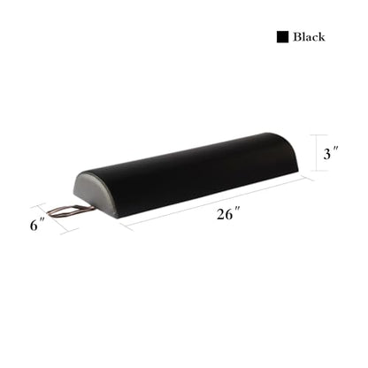 Master Massage 6 Inch Semi Round Bolster Table Cushion Pillow Black - color: Black, size: 6 Inch (Pack of 1)