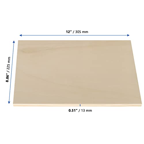 MANCHAP 12 Pack 9 x 12 Inch Wood Canvas Panels, Unfinished Cradled Painting Panel Boards, Artist Canvas for Painting, Encaustic Art, Wood Burning, Pouring, Crafts