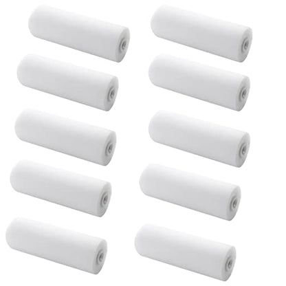 4 inch Paint Roller Covers,Foam Refill for Paint Rollers,Naps for Paint Roller Brush, Small Roller Nap with High Density Sponge Paint Roller Sleeve Replacements(10 Pieces) - size: 4inch Roller Sleeve