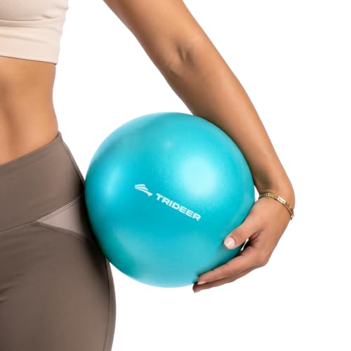 Trideer 9-Inch Pilates Ball, Small Exercise Ball Pilates Equipments for Yoga, Physical Therapy, Pregnancy, Postpartum, Core Training, Balance, Stability and Stretching - color: Turquoise