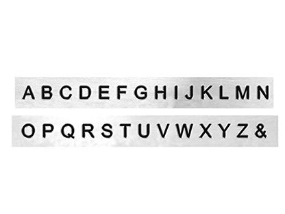 ImpressArt - Basic Sans Serif 3mm Uppercase Metal Letter Set for Metal Stamping Projects and Hand Stamping Jewelry - color: Sans Serif (3mm), size: Uppercase