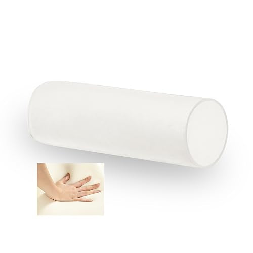 Memory Foam 16x6 Neck Pillows for Sleeping, Neck Pain Relief, Side Back Stomach Sleeper, Car or Office Chair Sofa,Support Cervical Pillow with Soft Velvet Pillowcase (Beige) - color: Beige, size: 16X6